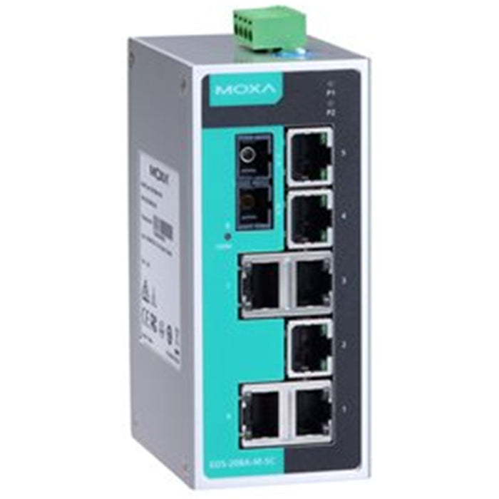 MOXA Industrial switch EDS-208A-M-SC 8-port unmanaged Ethernet switches -10 to 60°C operating temperature