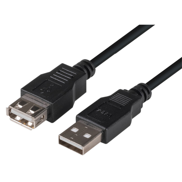 Dynamix C-U2-2 2m USB2.0 Cable Type-A Male/Female Connectors. extension