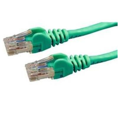 Dynamix PLG-C6A-1 1m Cat6 Green UTP Patch Lead (T568A Specification) 250MHz 24AWG Slimline Snagless Moulding with Unshielded Gold Plate Connector.