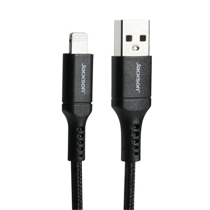 Jackson AV1115 JACKSON 1.5m MFI Certified Apple    USB-A  to Lightning Data and Charge Cable.Charge and Sync iPhone iPad or iPod. Braided Cable to Provide Extra Durability.