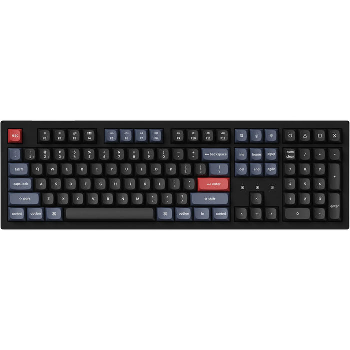 Keychron K10 Pro Full Size Wireless Mechanical Keyboard - RGB Backlight Keychron K Pro Red Switches - Hot-Swappable - 104 Key - QMK