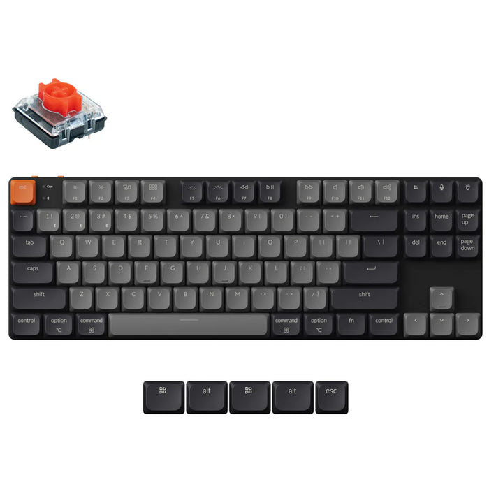 Keychron K1X-H1  K1 QMK RGB Backlight (Hot-Swappable) Low Profile 2.0 Red SwitchWirelessMechanicalKeyboard