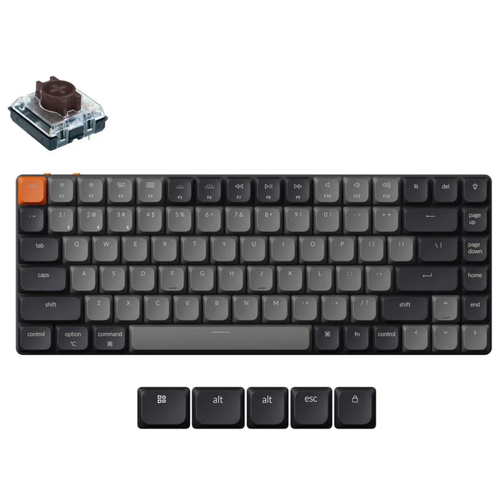 Keychron K3X-A3  K3 QMK White Backlight Low Profile 2.0  Brown Switch Wireless Mechanical Keyboard