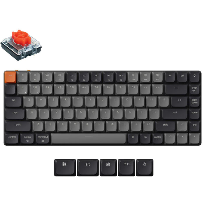 Keychron K3X-H1  K3 QMK RGB Backlight (Hot-Swappable) Low Profile 2.0 Red SwitchWirelessMechanicalKeyboard