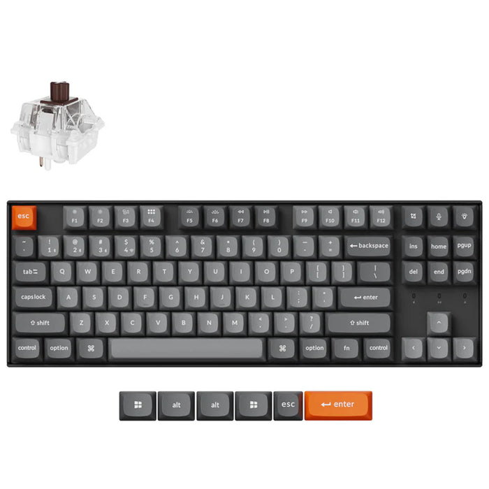 Keychron K8M-H3  K8 Max QMK Fully Assembled (Hot-Swappable) RGB Backlight Super BrownWirelessMechanical Keyboard