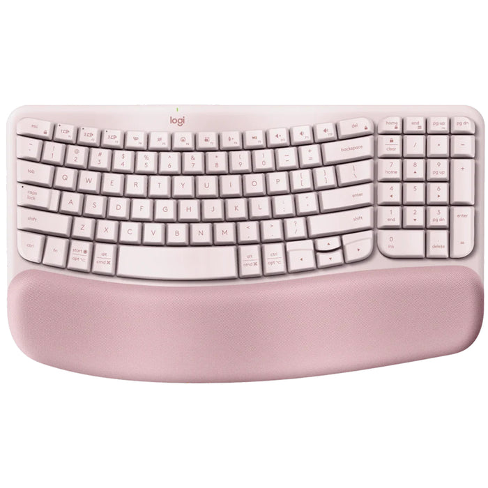 Logitech Wave Keys Wireless Ergonomic Keyboard - Rose