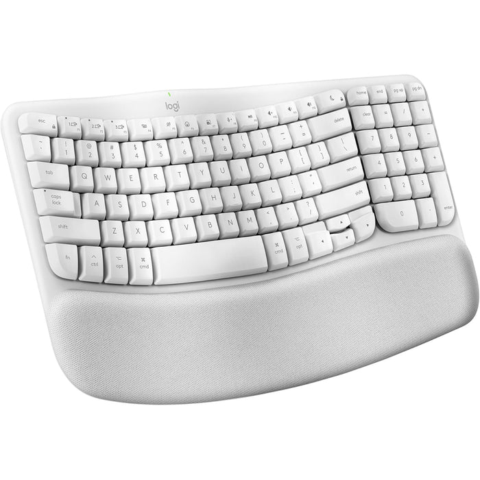 Logitech Wave Keys Wireless Ergonomic Keyboard For Mac - Off White