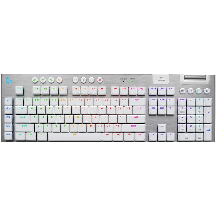 Logitech G915 X LIGHTSYNC Wireless RGB Mechanical Gaming Keyboard - White Tactile Switch