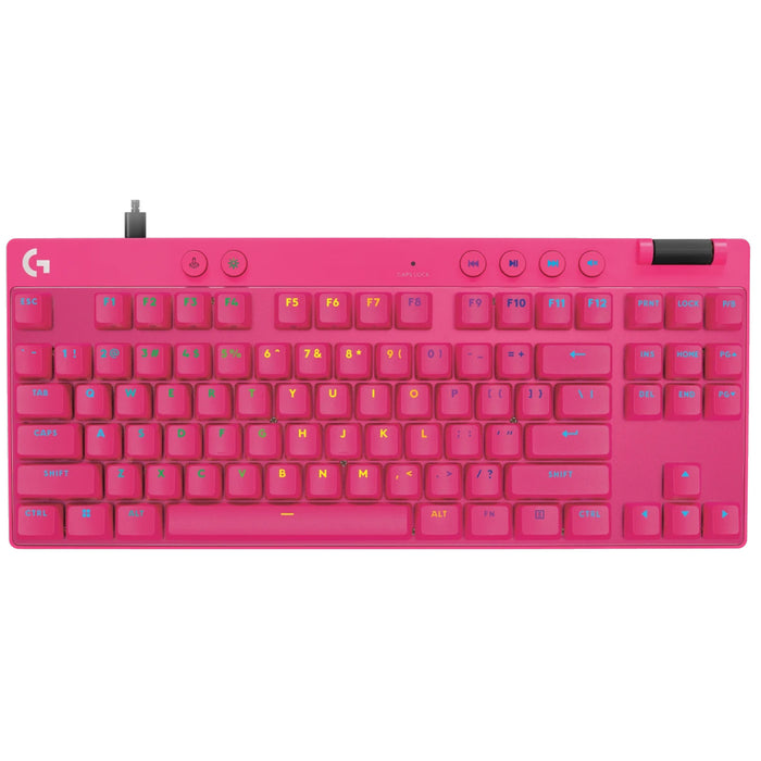 Logitech G Pro X TKL Rapid Analog Gaming Keyboard - Magenta