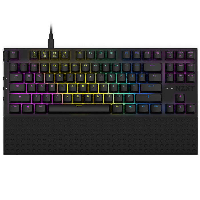 NZXT TKL Mechanical Keyboard - Black Gateron Red Switches