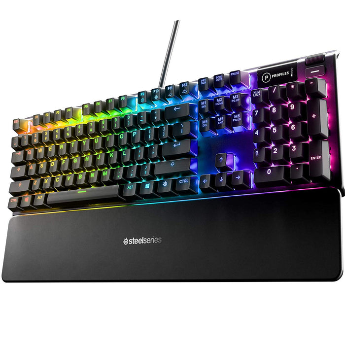 Steelseries Apex 5 Hybrid Mechanical RGB Gaming Keyboard Hybrid Blue Switch