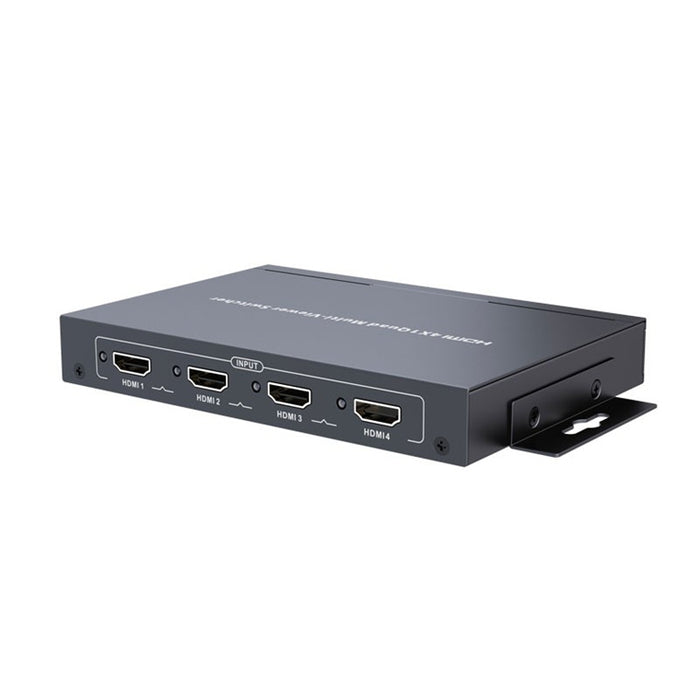 LENKENG LKV401MS 4x1 HDMI multiviewer switch Includes 4x HDMI inputs & 1x HDMI Output. Displays Video from 4x HDMI Sources Simultaneously on a Single Monitor. Supports up to 1080p60Hz. Includes IR Plug & Play.