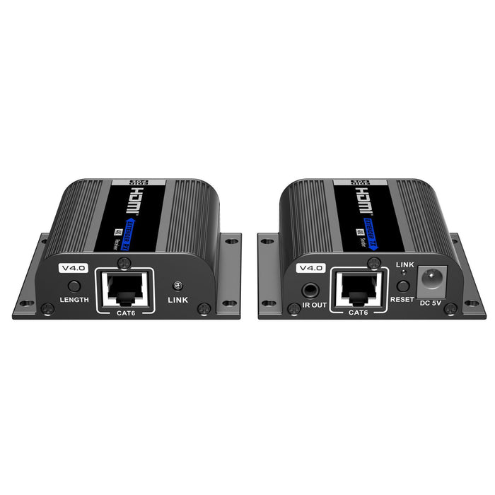 LENKENG LKV372EDID-V4.0 HDMI & IR Extender Kit over Cat6 with EDID switch Local HDMI connection Port on Transmitter Transmitter 1080p up to 50m. Supports PoC. (Only TX Need Power Adapter).