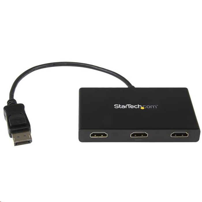 StarTech.com MSTDP123HD 3-Port Multi Monitor Adapter - DisplayPort 1.2 to 3x HDMI MST Hub - Triple 1080p HDMI Monitors - Video Splitter for Extended Desktop Mode on Windows PCs Only - DP to 3x HDMI