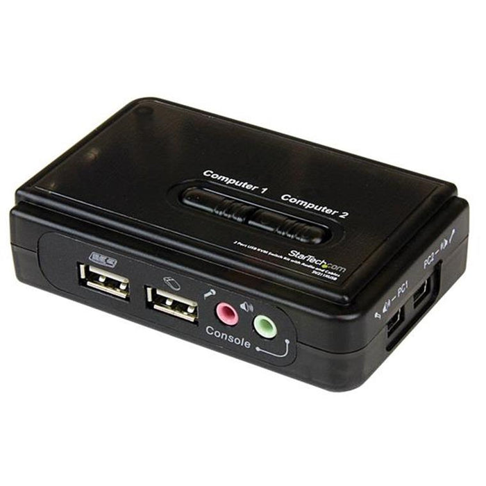 StarTech.com SV211KUSB 2-Port USB KVM Switch VGA  w/ Audio & Cables 2048x1536 60Hz