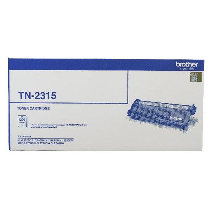 Brother TN2315 Toner Black Yield 1200 pages for Brother HLL2300D HLL2340DW HLL2365DW HLL2380DW MFCL2700DW MFCL2720DW MFCL2740DW Printer