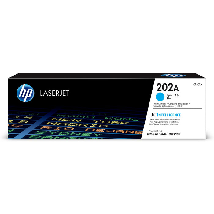HP 202A Toner Cyan Yield 1300 pages for HP Colour LaserJet Pro M254dw M254nw MFP M280nw MFPM281fdn MFP M281fdw Printer
