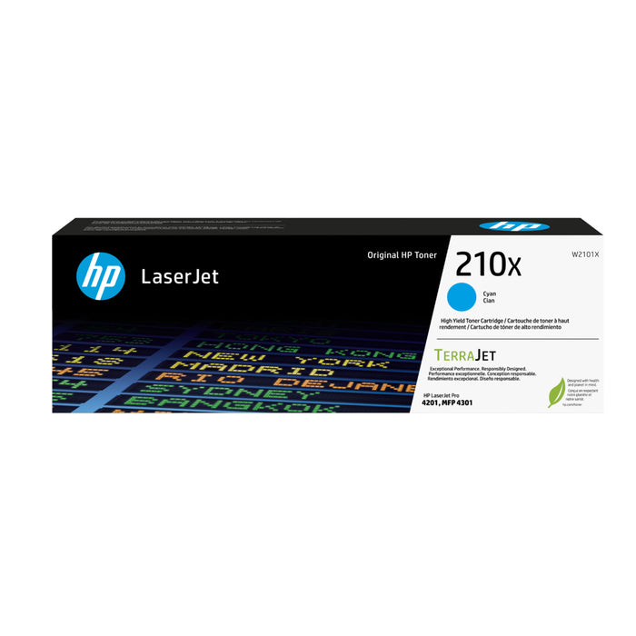 HP 210X Toner Cyan High Yield 5500 pages for HP Colour LaserJet Pro  SFP 4201DN 4201DW MFP 4301DW 4301FDW Printer