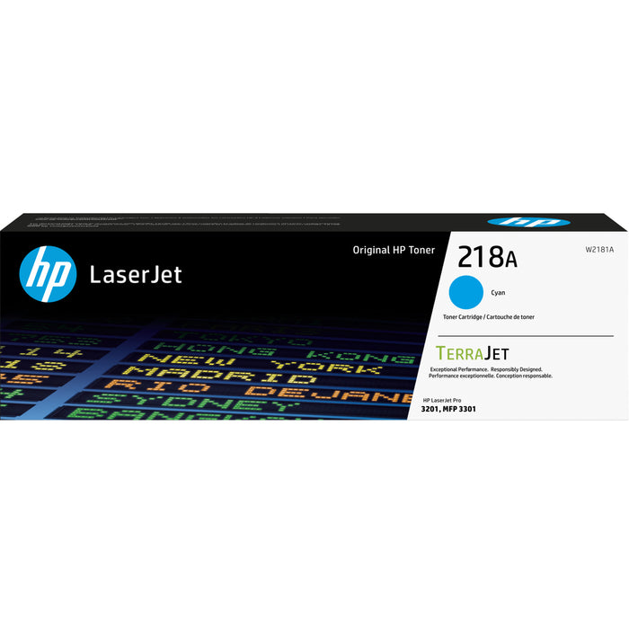 HP 218A Cyan Original LaserJet Toner Cartridge W2181A for 3301fdw 3301fdn Printer