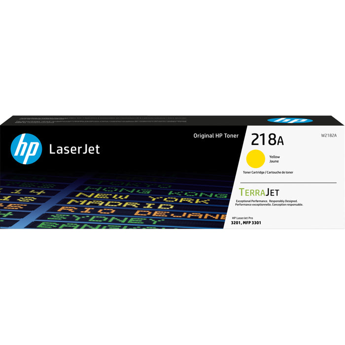 HP 218A Yellow Original LaserJet Toner Cartridge W2182A for 3301fdw 3301fdn Printer