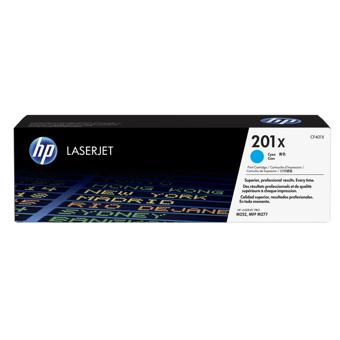 HP 201X Toner Cyan Yield 2300 pages for HP Colour LaserJet Pro M252dw M274n MFP M277dwMFPM277n Printer