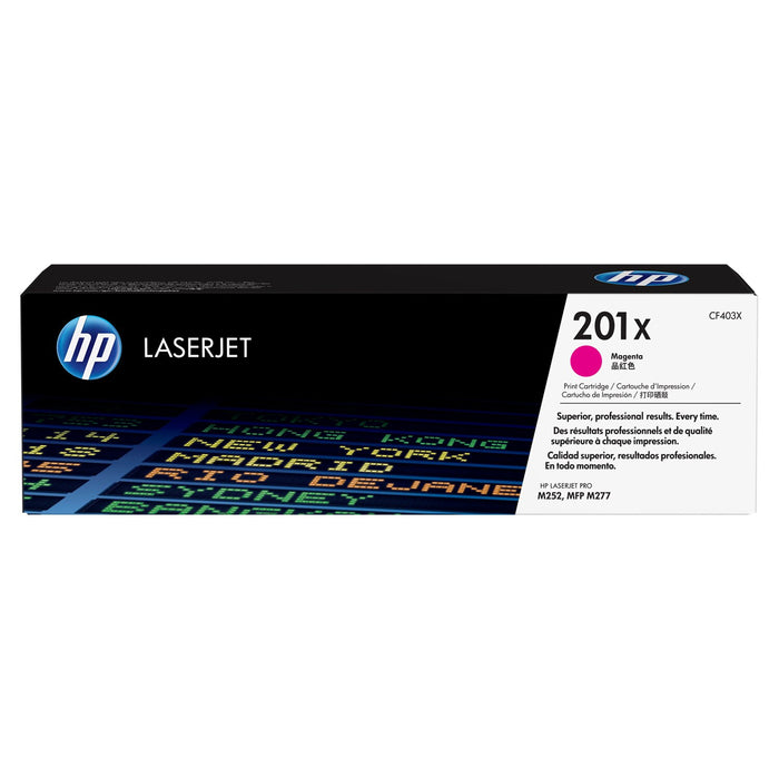 HP 201X Toner Magenta Yield 2300 pages for HP Colour LaserJet Pro M252dw M274n MFP M277dw MFPM277n Printer