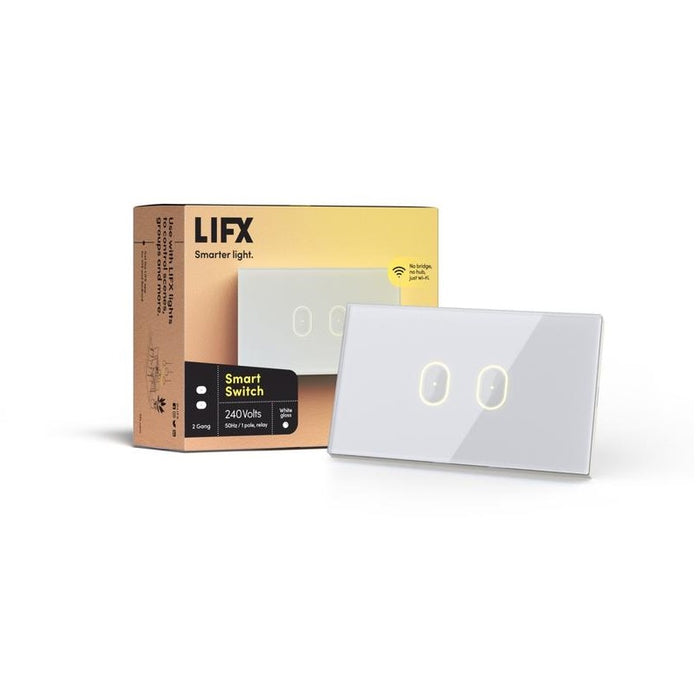 LIFX White 2-button in-wall Wi-Fi Controlled Smart Switch