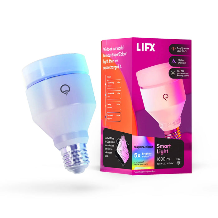 LIFX SuperColor A21 Smart Light 1600 Lumens Edison Screw E27