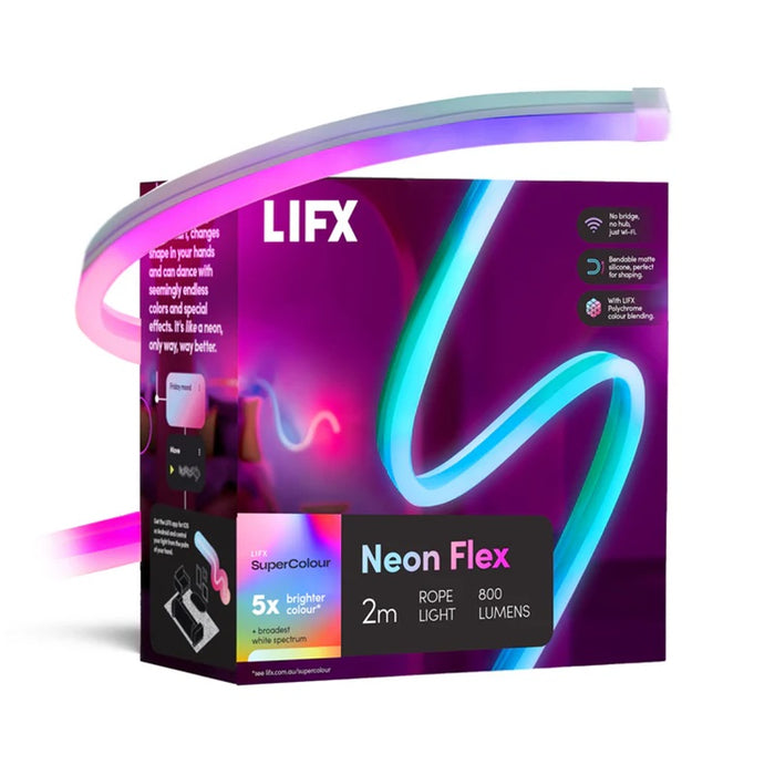 LIFX Neon SuperColour Flex 2M Indoor Wi-Fi controlled LED Light Strip