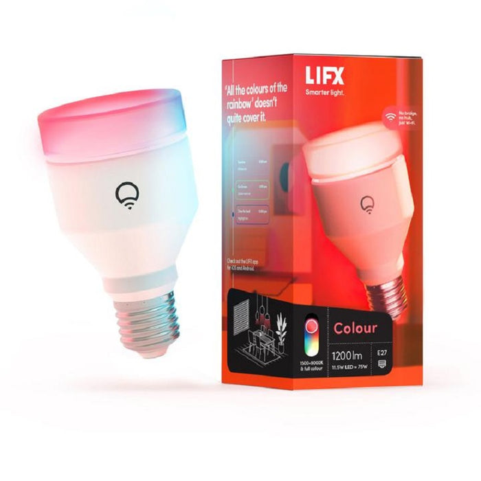 LIFX Colour 1200 Lumens A60 E27 Wi-Fi Controlled LED Bulb