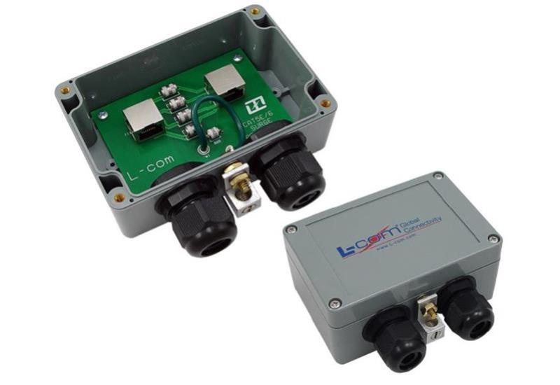 L-com ALS-CAT6JT Weatherproof Gigabit Ethernet Lighting Protector