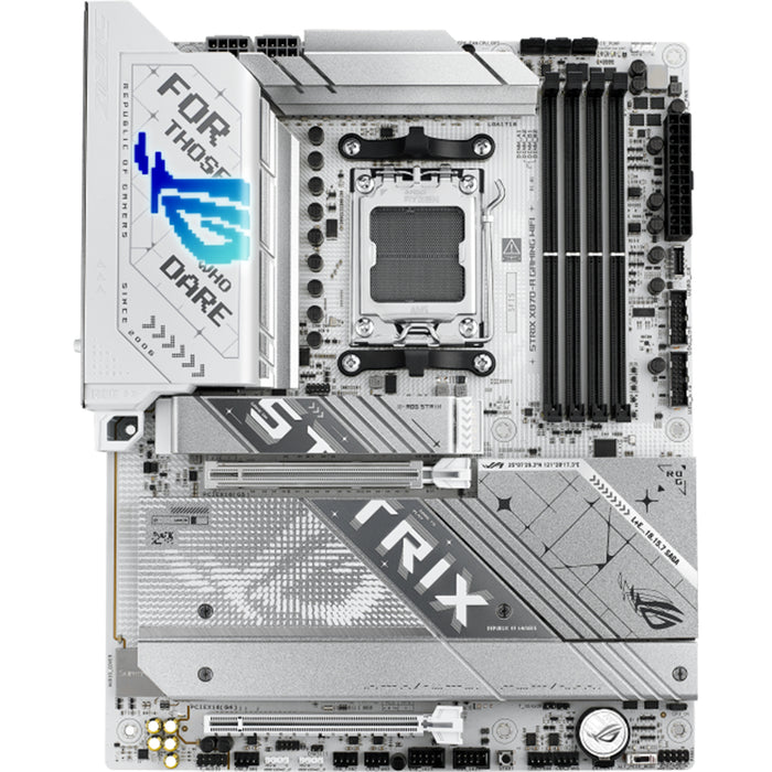 ASUS ROG STRIX X870-A GAMING WIFI ATX Motherboard For AMD Ryzen 7000/8000/9000 Series CPUs Socket AM5  - AMD X870 Chipset - PCIe 5.0 - 4x M.2 - 2x Internal USB 2.0 Header - 2x Internal USB 3.0 Header - 1x Internal Type C Header
