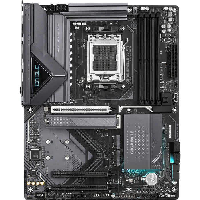 Gigabyte X870 EAGLE WIFI7 ATX Motherboard AMD Socket AM5 - X870 Chipset - Supports AMD Ryzen 9000 / 8000 / 7000 Series Processor - PCIe 5.0