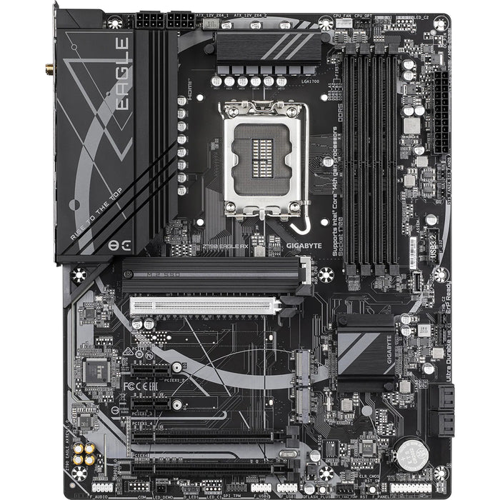 Gigabyte Z790 EAGLE AX ATX Motherboard Intel Socket LGA1700 - Z790 Chipset - PCIe 5.0 - 4x DDR5 Dimm  - 2x Internal USB 2.0 Header - 1x Internal USB 3.2 Header - 1x Internal Type C Header