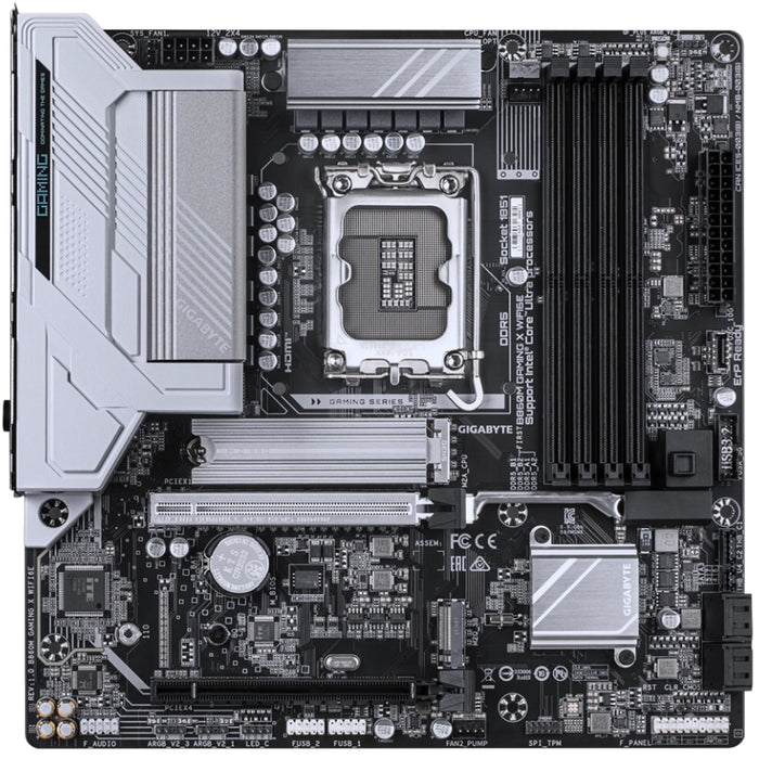 Gigabyte B860M GAMING X WIFI6E MATX  Motherboard For Intel  LGA1851 - B860 Chipset - PCIE 5.0 2x M.2 4x DDR5 2x Internal USB 2.0 Header 1x Internal USB 3.2 Header 1x Internal Type C Header Wifi 6E + BT