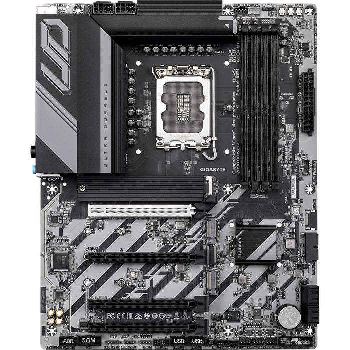 Gigabyte Z890 UD WIFI6E ATX Motherboard For Intel  LGA1851 - Z890 Chipset - PCIe 5.0 4x DDR5 3x M.2 2x Internal USB2.0 Header 1x Internal USB3.2 Header 1x Internal Type C Header 2x Internal TB Connectors
