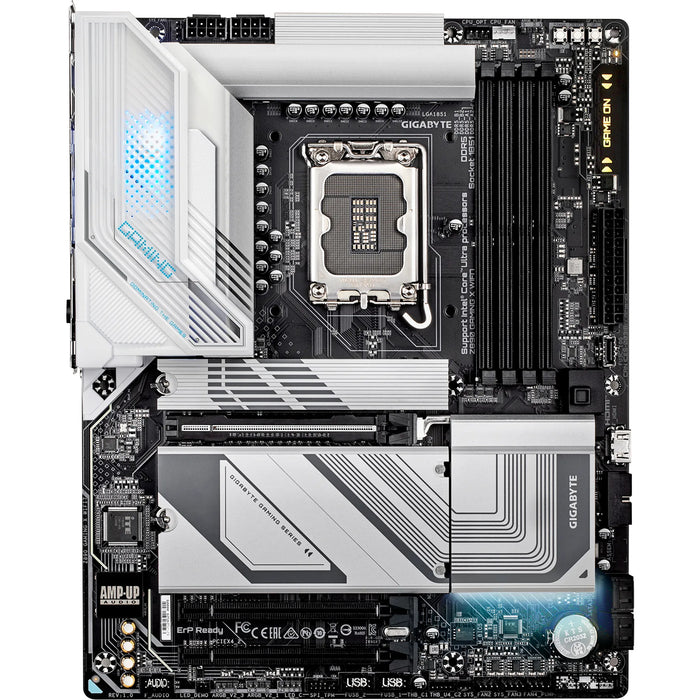 Gigabyte Z890 GAMING X WIFI7 ATX Motherboard For Intel LGA1851 - Z890 Chipset - PCIe 5.0 4x M.2 4x DDR5 2x Internal USB2.0 Header 1x Internal USB3.2 Header 1x Internal Type C Header 2x Internal TB Connectors