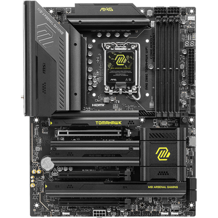 MSI MAG Z890 TOMAHAWK WIFI ATX Motherboard For Intel  LGA1851 - Z890 Chipset - PCIe 5.0 4x DDR5 4x M.2 2x Internal USB2.0 Header 2x Internal USB3.2 Header 1x Internal Type C Header. 1x Internal TB Header