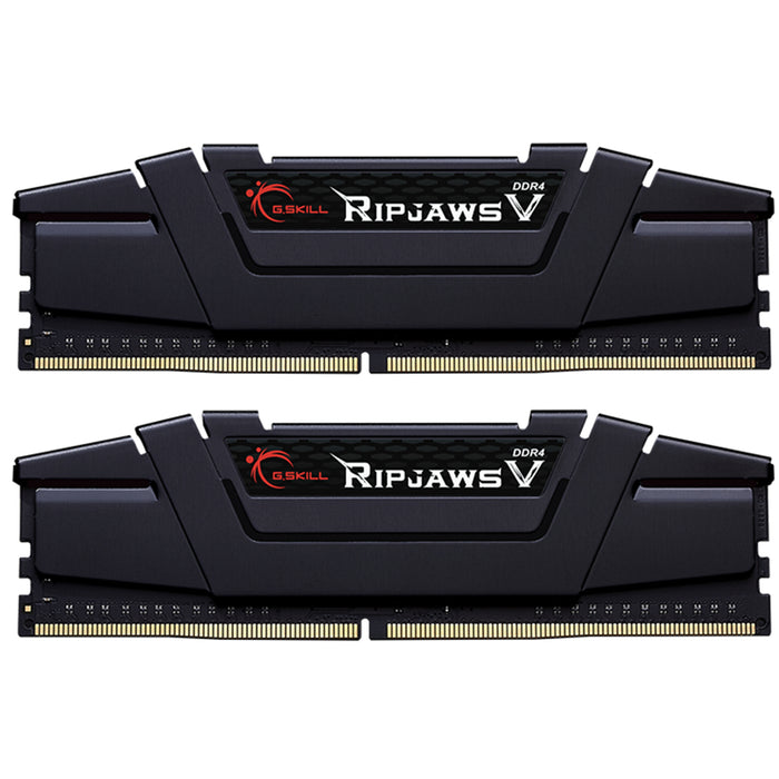 G.SKILL Ripjaws V Series 16GB DDR4 Desktop RAM Kit - Black 2x 8GB - 3600Mhz - CL18 - 1.35v - 18-22-22-42 - F4-3600C18D-16GVK