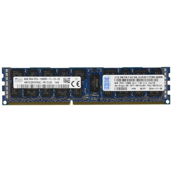 IBM 90Y3109 8GB DDR3 Server RAM 1x 8GB - 2Rx4 - 1.5V - PC3-12800