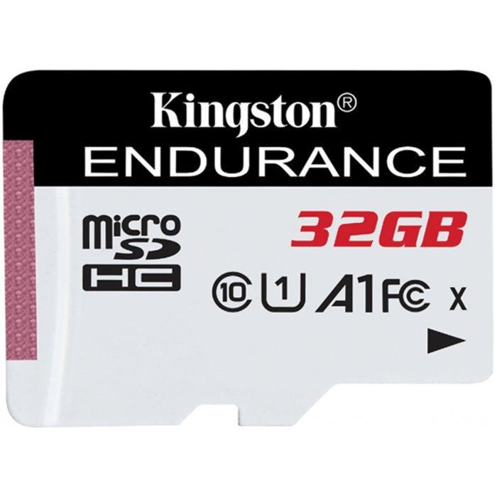 Kingston High Endurance microSDHC Memory Card - 32GB Class 10 - UHS-I - Read up to 95MB/s - Write up to 30MB/s - Designed for Dash Cameras / Security Cameras / Body Cameras