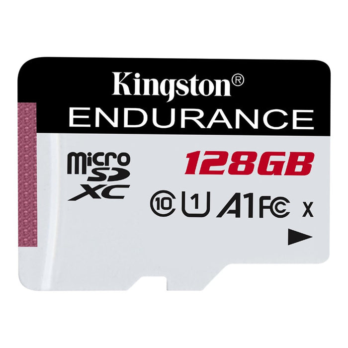 Kingston High Endurance microSDXC Memory Card - 128GB Class 10 - UHS-I - Read up to 95MB/s - Write up to 45MB/s - Designed for Dash Cameras / Security Cameras / Body Cameras