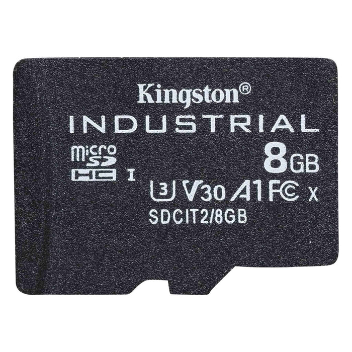 Kingston Industrial microSDXC Memory Card - 8GB UHS-I - U3 - V30 - A1 - Read up to 100MB/s - Write up to 80MB/s - Designed and Tested to be Durable in Extreme Temperatures