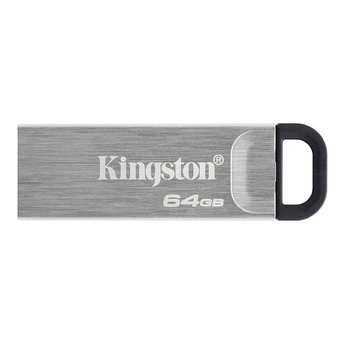 Kingston DataTraveler Kyson USB Flash Drive - 64GB USB 3.2 - Capless Metal Case - Read Up to 200MB/s