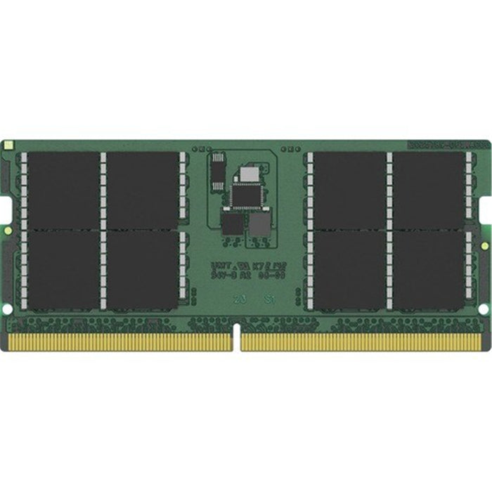 Kingston System-Specific Memory 32GB DDR5 SODIMM Memory Module - For Notebook - 32 GB - DDR5 5200/PC5-41600 DDR5 SDRAM - 5200 MHz Dual-rank Memory - CL42 - 1.10 V - Non-ECC - Unbuffered - 262-pin - SoDIMM