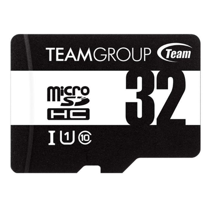 Team microSDHC Memory Card - 32GB - Black / White Includes Adapter - UHS-I - Class 10