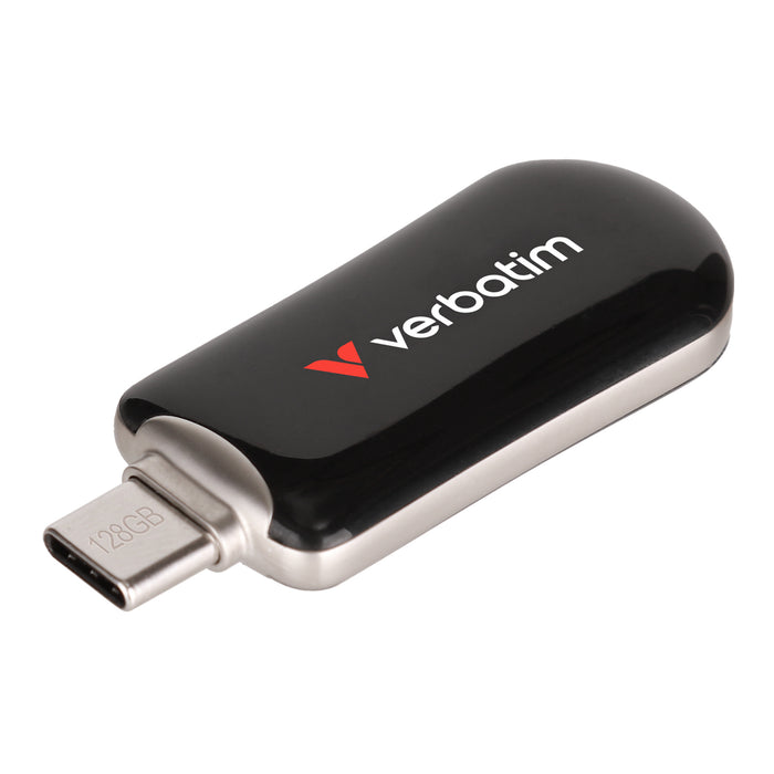 Verbatim 30225 Plectra USB-C Flash Drive Black 128GB