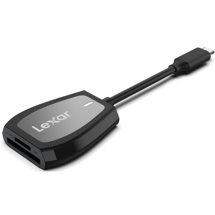 Lexar Professional USB-C Dual-Slot Card Reader for UHS-I & UHS-II SD / SDHC / SDXC / microSD / microSDHC / microSDXC