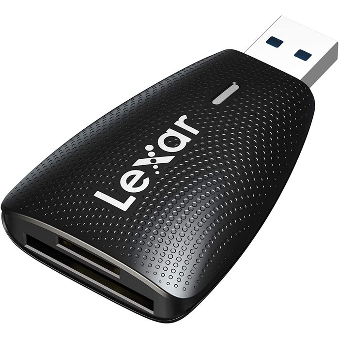 Lexar Professional USB 3.1 Dual-Slot Card Reader for UHS-I & UHS-II SD / SDHC / SDXC / microSD / microSDHC / microSDXC