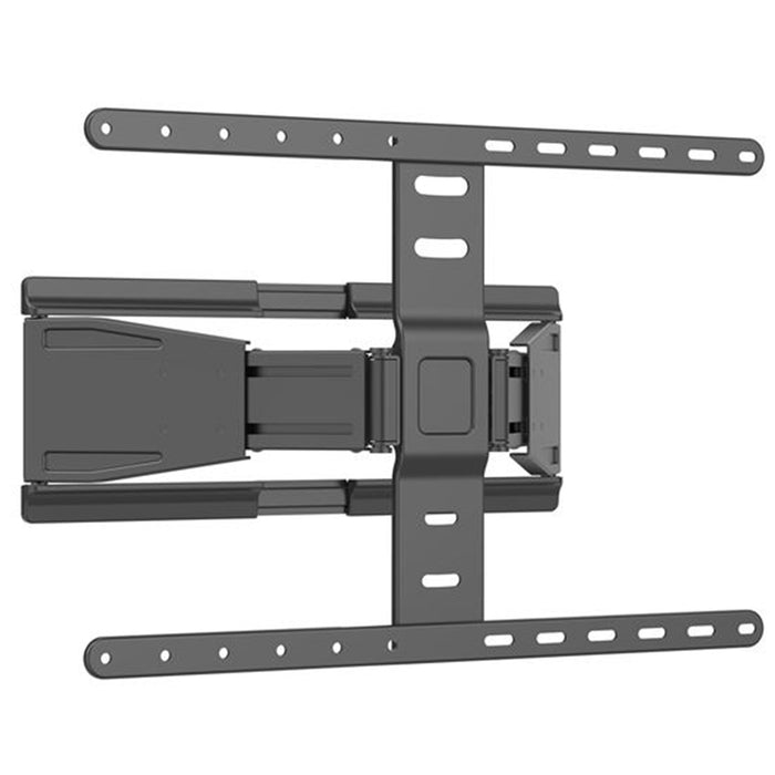 Brateck LPA79-464  43"-90" Full Motion Ultra-Slim TV Wall Mount Bracket. VESA Supportupto600x400.Profile 19.5-250mm. Bubble Level Included. Tilt 7 Swivel. Max Load 50Kgs. Matte Black Colour